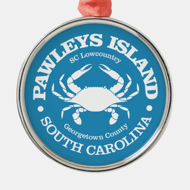 Pawleys Island (crab) Metal Ornament (Front)