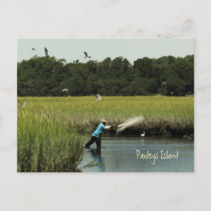 Pawleys Island Fishing Postcard