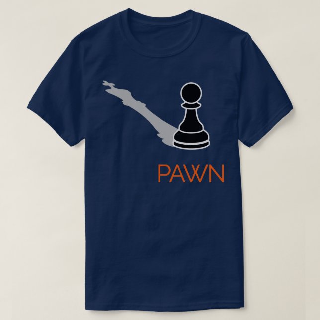 Pawn casting a king in chess  T-Shirt (Design Front)