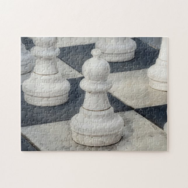 Pawn Chess Game Close Up Puzzle Art (Horizontal)