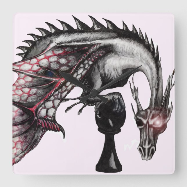 pawn dragon wall clock (Front)