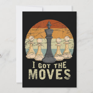 Pawn King Chess Figure Chessmen Gift Chess Holiday Card