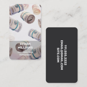 Pawn Shop Broker Business Card