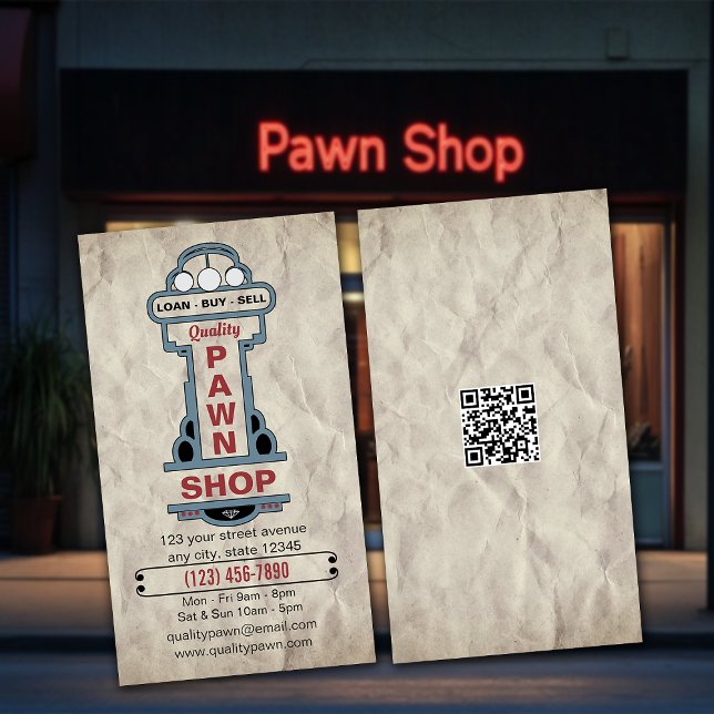Pawn Shop Business Card (Creator Uploaded)