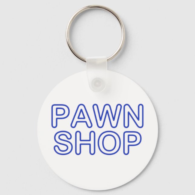 pawn shop : electric sign key ring (Front)