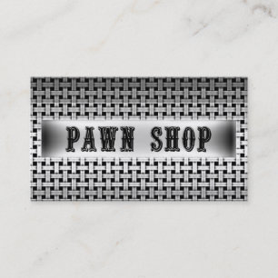 Pawn Shop Metal Look Business Card