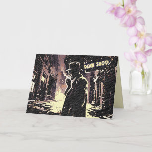 Pawn Shop Retro Urban Gritty Pop Art Style Card