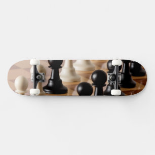 Pawns on Chess Board Skateboard