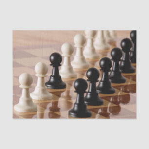 Pawns on Chess Board Tissue Paper