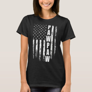 Pawpaw America Flag  For Men Father's Day T-Shirt