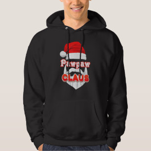 Pawpaw Claus Christmas Santa Face Merry Ugly Sweat Hoodie