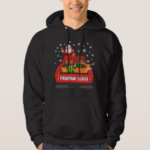 Pawpaw Claus Red Truck Santa Reindeer Elf Christma Hoodie