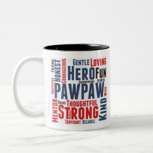 PawPaw Fathers Day Two-Tone Coffee Mug