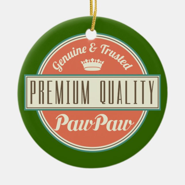 Pawpaw (Funny) Gift Ceramic Ornament (Front)