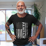 PawPaw Grandpa Father's Day Gift T-Shirt<br><div class="desc">A grandpa-themed design with the phrase "PawPaw" features a light gray, vintage-style American flag as the background, giving it a rustic and nostalgic feel. The word "PawPaw" is prominently displayed in matching light gray lettering, seamlessly blending with the flag's tones while maintaining readability. The overall design is simple yet heartfelt,...</div>
