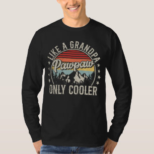 Pawpaw Like a Grandpa Only Cooler Retro Men LS T-Shirt