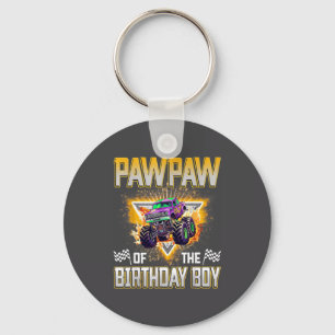 Pawpaw Of The Birthday Boy Monster Truck Birthday Key Ring