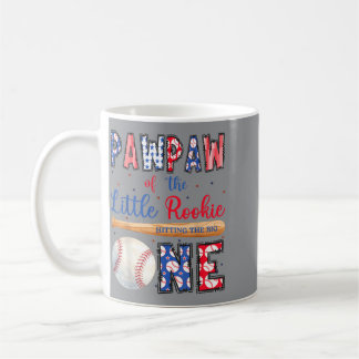Pawpaw Of The One Little Rookie Baseball 1st Coffee Mug
