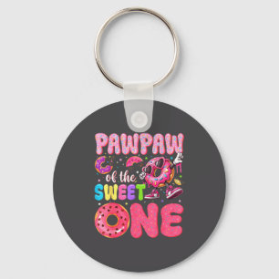 Pawpaw Of The Sweet One 1st Birthday Donut Bday Pa Key Ring