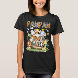 Pawpaw of The Two Wild 2nd Birthday Boy le Safari T-Shirt