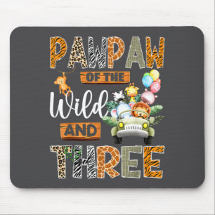 Pawpaw Of The Wild And Three 3rd Birthday Boy Safa Mouse Pad