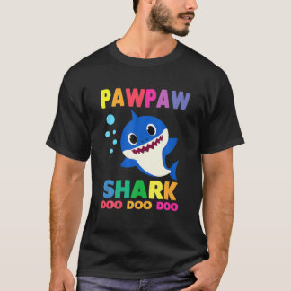 Pawpaw Shark Gift Cute Baby Shark Family Matching T-Shirt