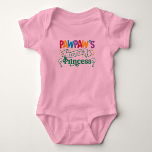 PawPaw's Little Princess Snapsuit Baby Bodysuit