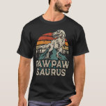 Pawpawsaurus Dinosaur Grandpa Saurus Father's Day T-Shirt<br><div class="desc">Get this funny saying outfit for your special proud grandpa from granddaughter, grandson, grandchildren, on father's day or christmas, grandparents day, or any other Occasion. show how much grandad is loved and appreciated. A retro and vintage design to show your granddad that he's the coolest and world's best grandfather in...</div>