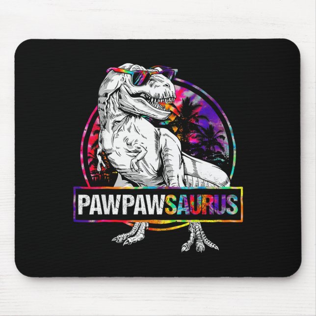 Pawpawsaurus Dinosaur Pawpaw Saurus Family Matchin Mouse Pad (Front)