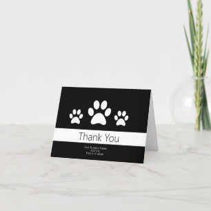 Pawprint - Dog Business Thank You Notes