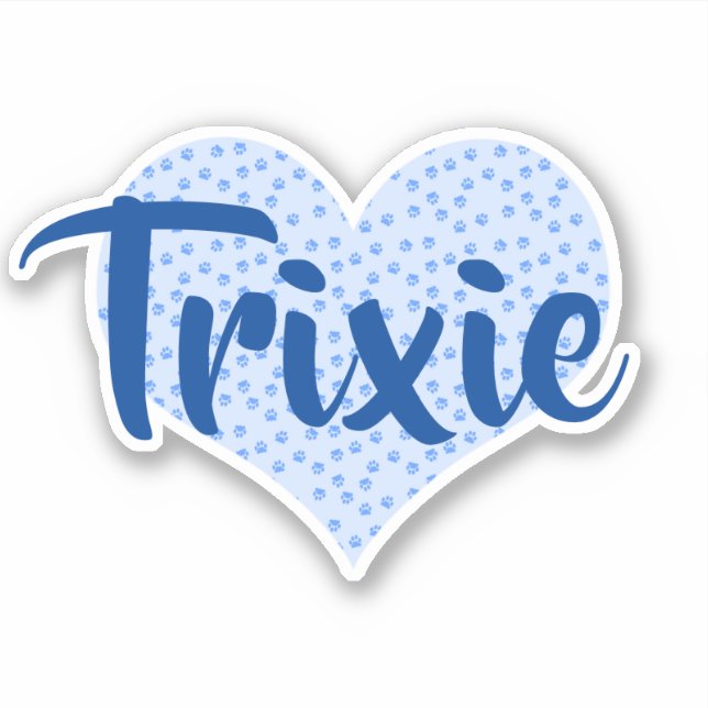 Pawprint heart personalised (Front)