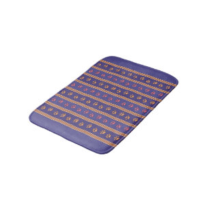 Pawprint Pattern Bath Mat