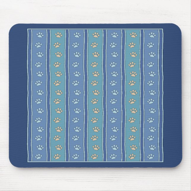 Pawprint Pattern Mouse Pad (Front)