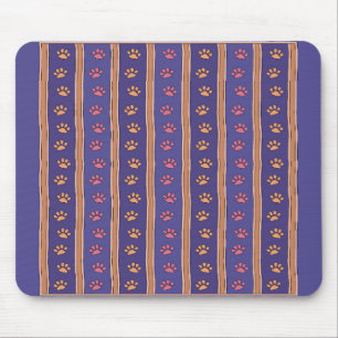 Pawprint Pattern Mouse Pad