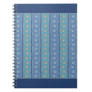 Pawprint Pattern Notebook
