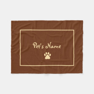 Pawprint Personalised Dog Blankets