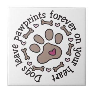 Pawprints Ceramic Tile