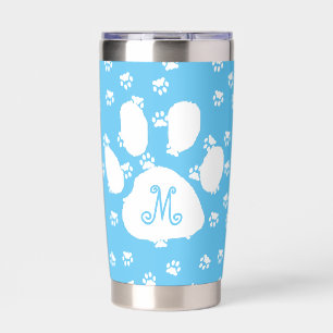 Pawprints monogram insulated tumbler