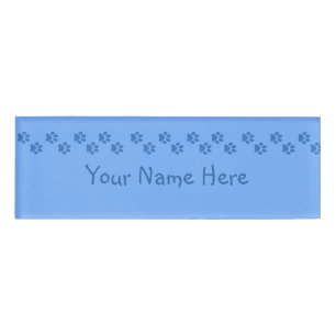 Pawprints Name Tag