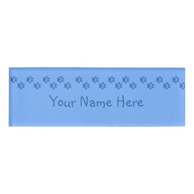 Pawprints Name Tag (Front)