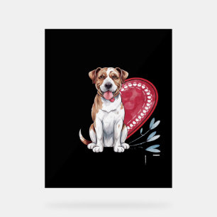 Pawprints on My Heart Dog Acrylic Sign