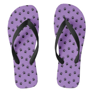 Pawprints Purple (4) Thongs