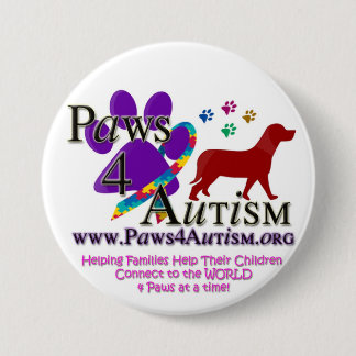 Paws 4 Autsim 7.5 Cm Round Badge