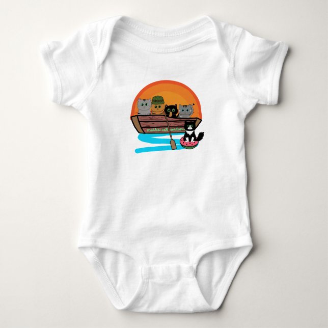 Paws Ahoy Baby Bodysuit (Front)