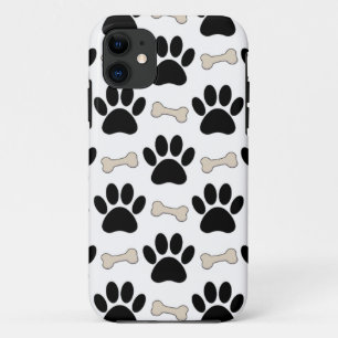 Paws And Bones Pattern iPhone 11 Case