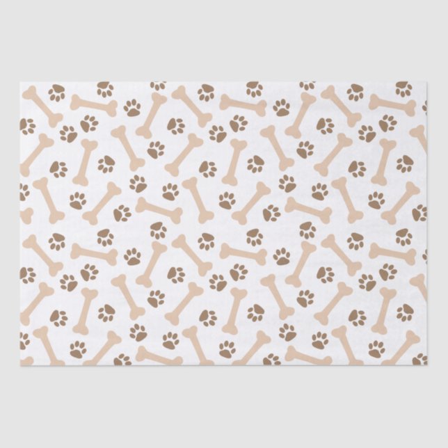 Paws and Bones Wrapping Paper (Front)