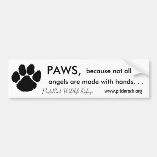 Paws and Hands Bumper Sticker