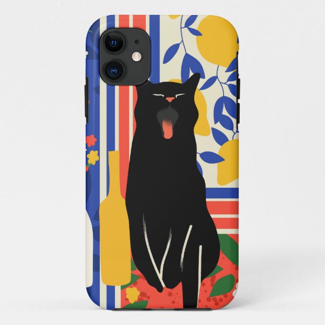 Paws and Patterns Case-Mate iPhone Case (Back)