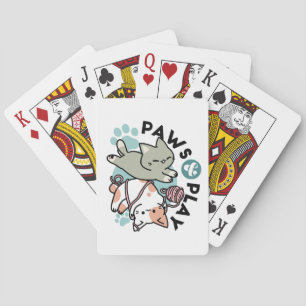 Paws and Play – Adorable Cat Illustration Playing Cards