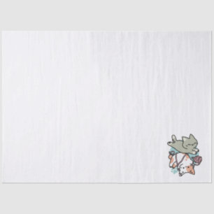 Paws and Play – Adorable Cat Illustration Tissue Paper
